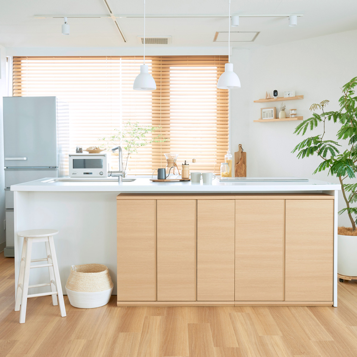 シンプルなデザインがお部屋に馴染みやすい！