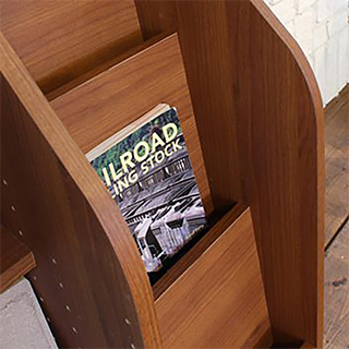 表紙を前に収納