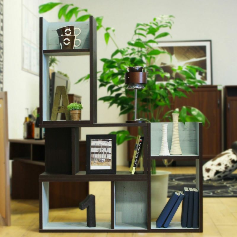 [組み合わせを楽しめるコの字ラック]高さと幅は2：1。縦に横に、簡単に組合わせを楽しむことができます。※画像はCOB-3060DB