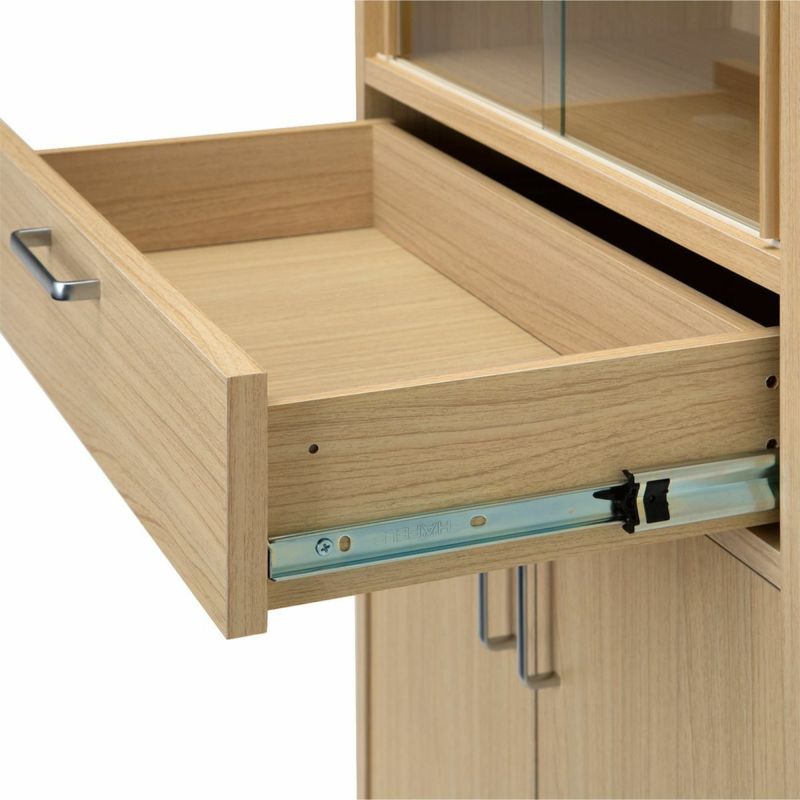 [奥まで見渡せる引き出し]引き出しにはフルスライドレールを使用。全部引き出せるから、奥にしまった物も取り出しやすくなっています。