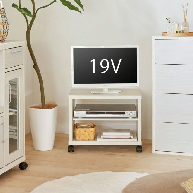 テレビ台 幅51cm 高さ40cm ナチュラルブラウン 19V型対応