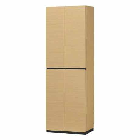 国産 下駄箱 シューズボックス 幅60cm 高さ180cm ナチュラルブラウン 洗える樹脂棚 約30足収納 巾木よけ 耐震ラッチ ダンパー付扉 壁面収納 ポルターレエントランス PRE-1860DNA
