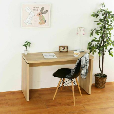 国産 デスク 机 幅120cm 高さ73cm ナチュラルブラウン アジャスター付 セパルテック SEP-7512DESKANA
