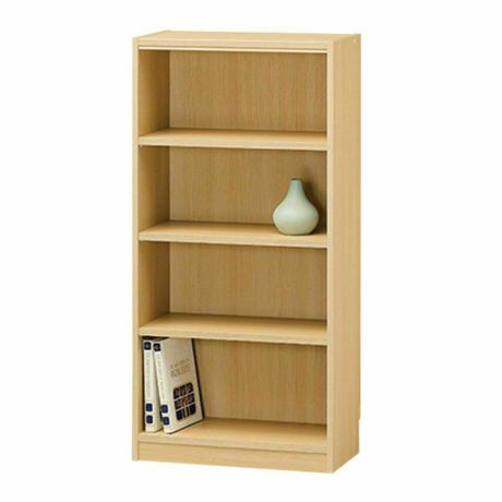 フリーラック 幅59cm 高さ120cm ナチュラルオーク1 全棚可動 本棚 シェルフ タナリオ TNL-1259NA