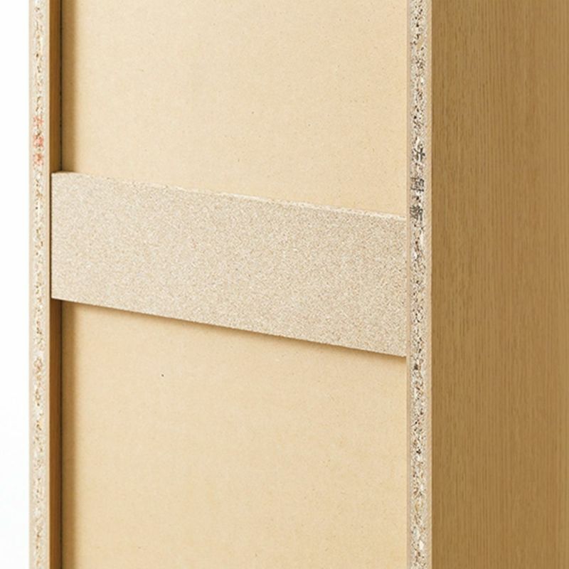 [強度をあげる背面の補強板]背板に取りつける補強板は、ラック全体の耐久性をアップします。※画像はNA色