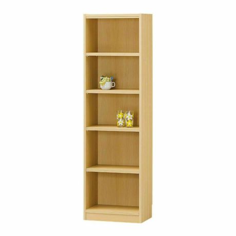 フリーラック 幅44cm 高さ150cm ナチュラルオーク1 全棚可動 本棚 シェルフ タナリオ TNL-1544NA