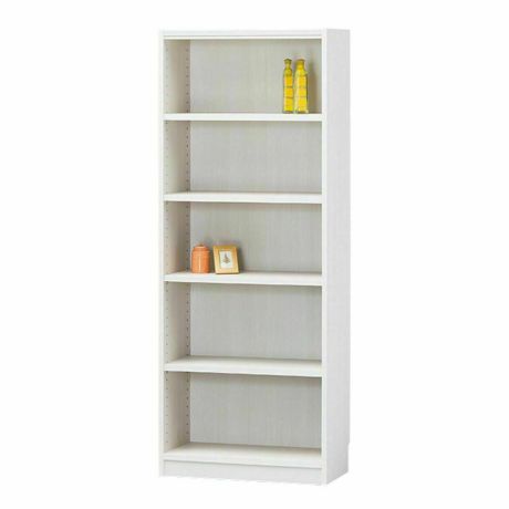 フリーラック 幅59cm 高さ150cm ホワイトオーク 全棚可動 本棚 シェルフ タナリオ TNL-1559WH