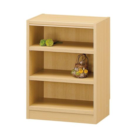 フリーラック 幅44cm 高さ60cm ナチュラルオーク1 小さな サイズ 全棚可動 本棚 シェルフ タナリオ TNL-6044NA