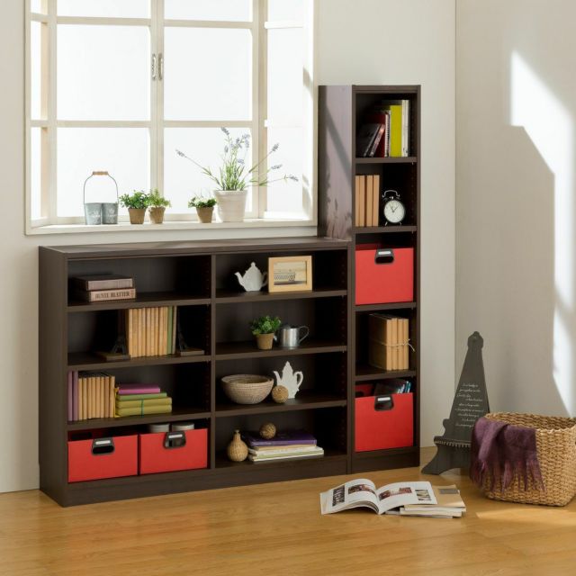 フリーラック 幅117cm 高さ90cm ホワイトオーク ワイド タイプ 全棚