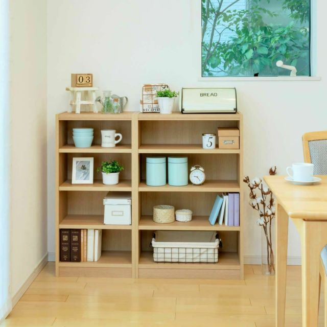 白井産業 フリーラック ナチュラルブラウン TNL-1844NA タナリオ