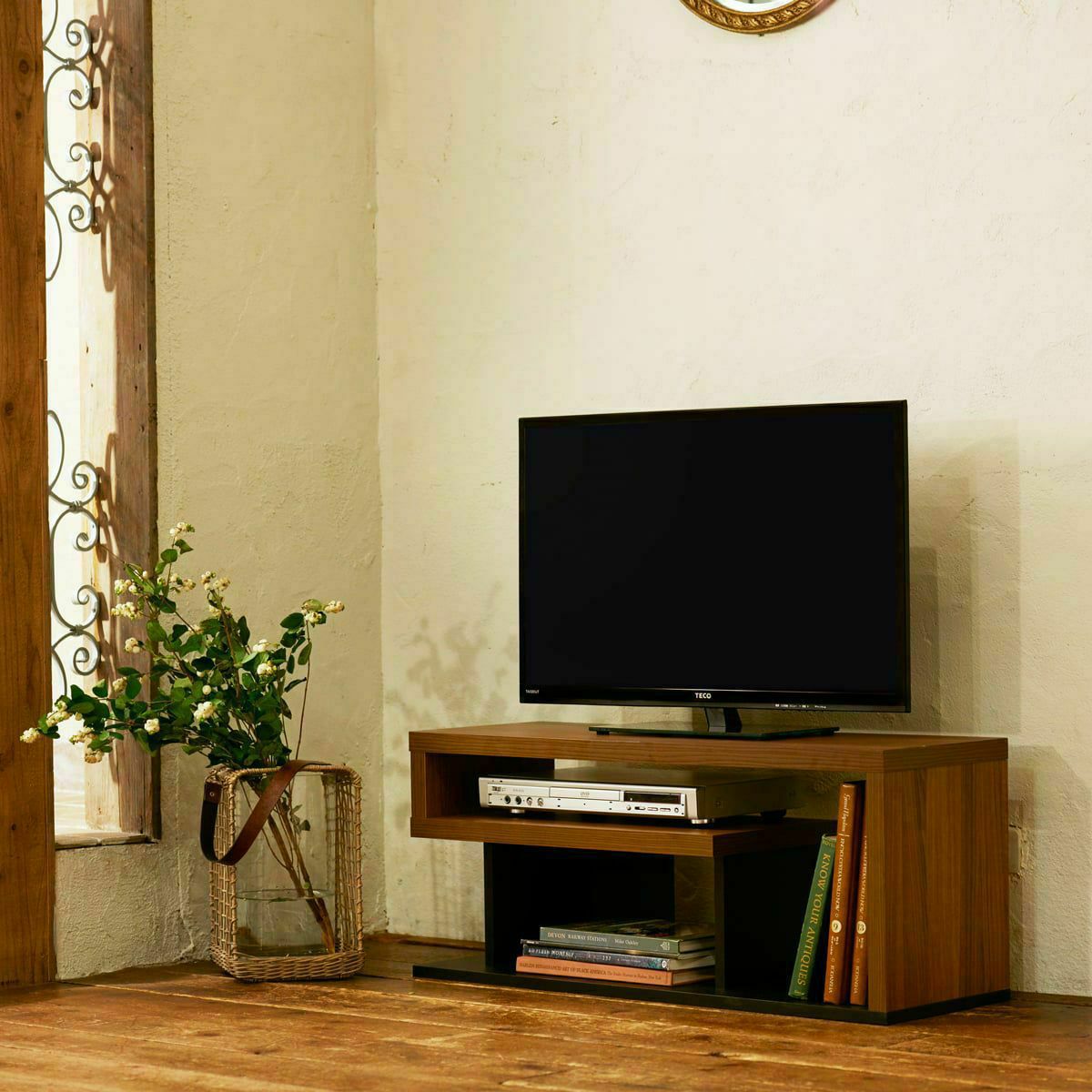 テレビ台 幅90cm 高さ38cm ダークブラウン 32V型対応 TVボード
