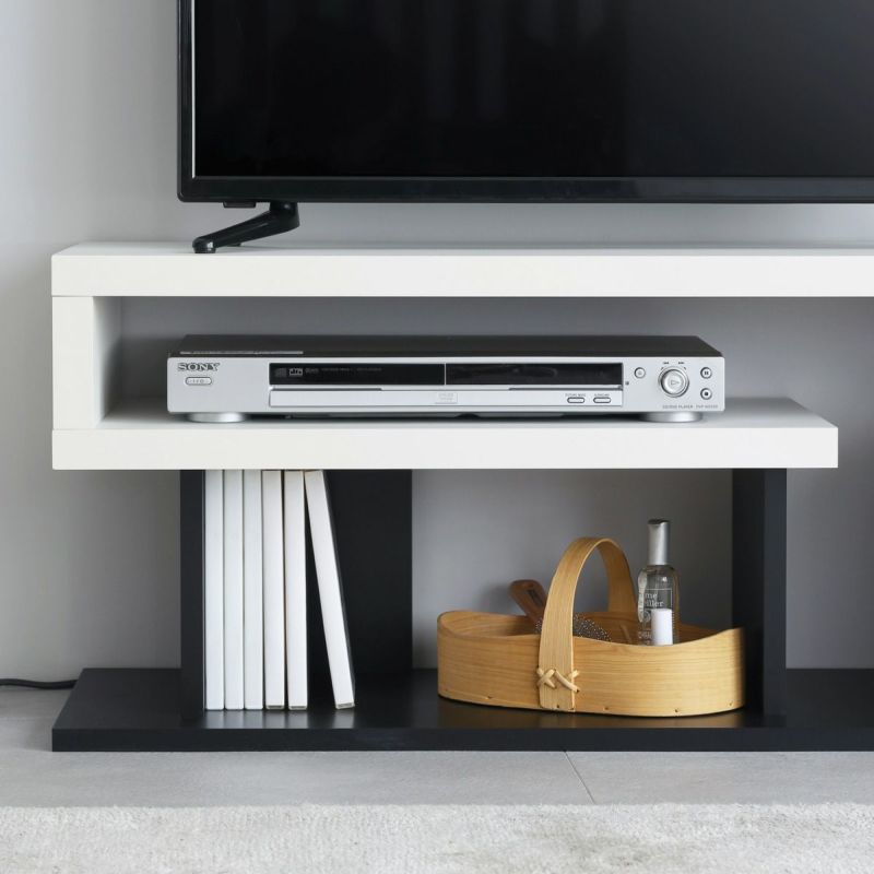 テレビ台 幅90cm 高さ38cm ホワイト 白 ブラック 黒 32v型対応 Tvボード 家具インテリア通販のshirai Store 白井産業 テレビ台 幅90cm 高さ38cm ホワイト 白 ブラック 黒 32v型対応 Tvボード 家具インテリア通販のshirai Store 白井産業