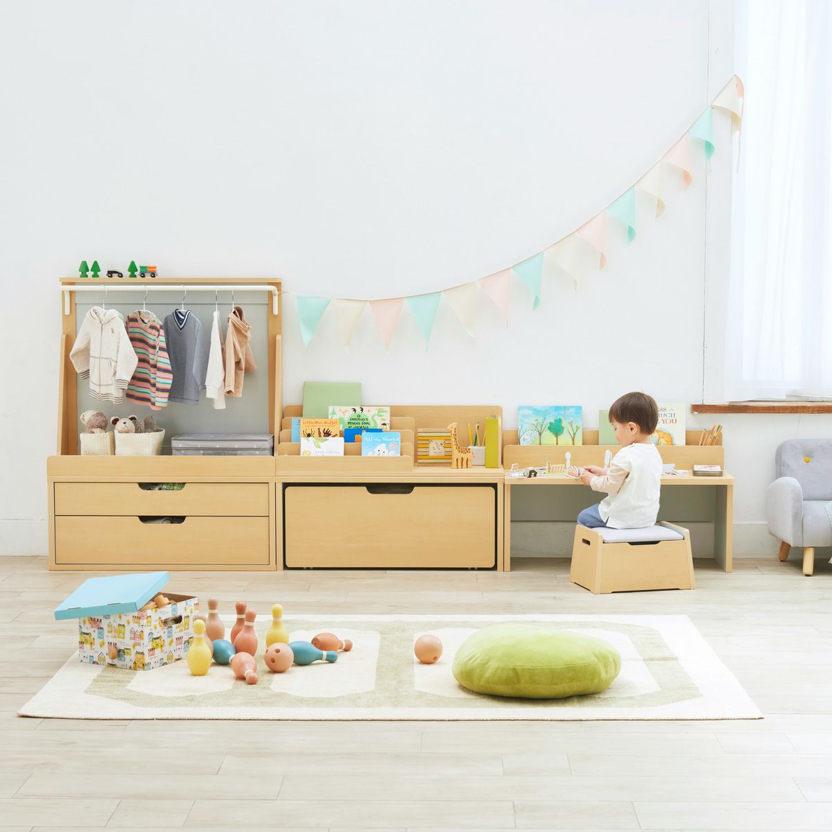 絵本棚 おもちゃディスプレイラック ランドセルラック 幅91cm 高さ26cm