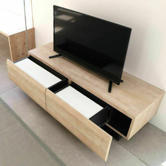 テレビ台 幅120cm 高さ36cm ナチュラルブラウン 50V型対応 木質感のあるローボード 家具インテリア通販のSHIRAI  STORE(白井産業)