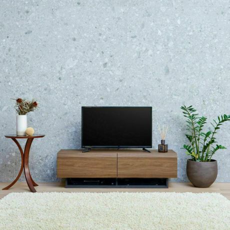 テレビ台 幅120cm 高さ36cm ダークブラウン 50V型対応 木質感のあるローボード ログーノ LOG-3512GHBR