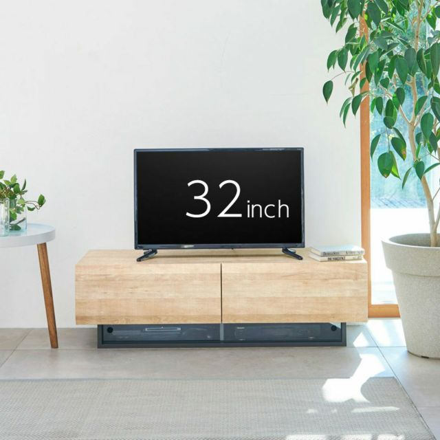 テレビ台 幅120cm 高さ36cm ダークブラウン 50V型対応 木質感のある