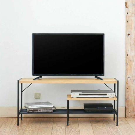 テレビ台 幅100cm 高さ45cm ナチュラルブラウン 43V型対応 ローボード リナチュラ RNT-4510