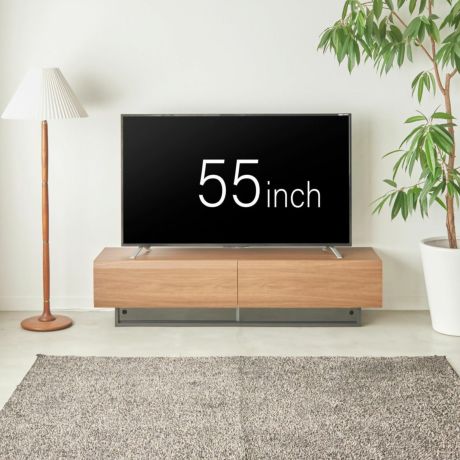 テレビ台 幅150cm 高さ36cm ダークブラウン 65V型対応 木質感のあるローボード ログーノ LOG-3515GHBR |  家具インテリア通販のSHIRAI STORE(白井産業)