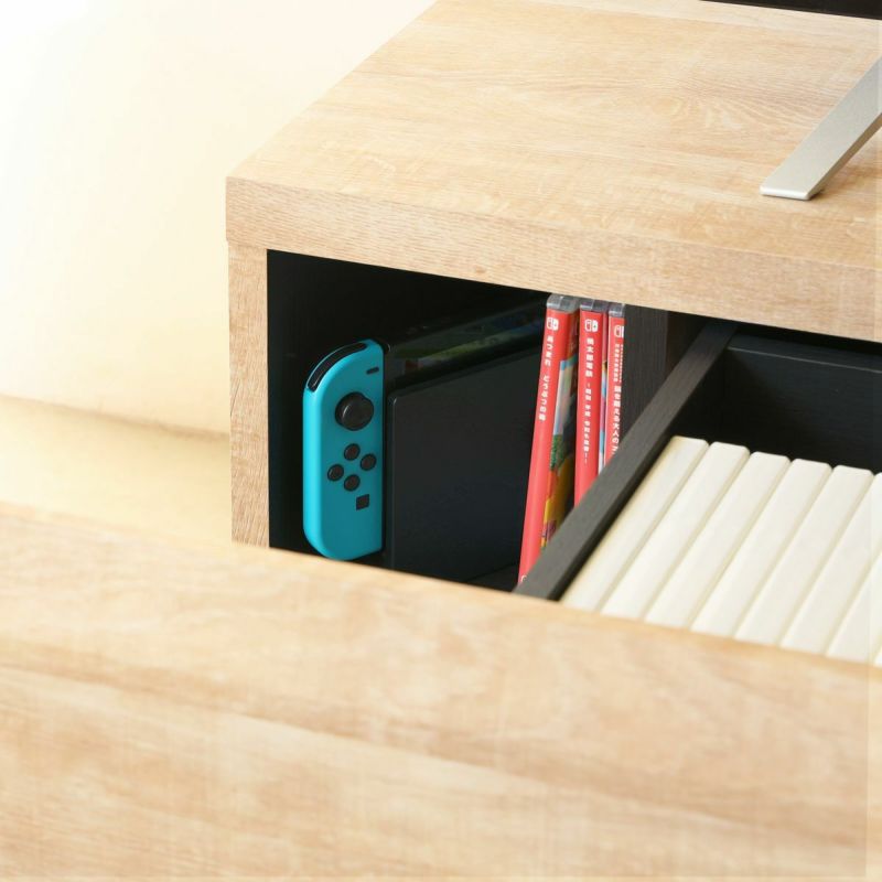 テレビ台 幅150cm 高さ36cm ナチュラルブラウン 65V型対応 木質感のあるローボード