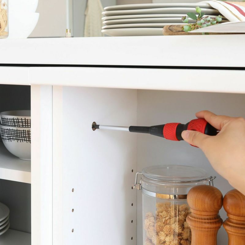 [横連結はネジでしっかり固定]複数を横に並べるときは、商品同士をネジでしっかり固定できるから安心です。