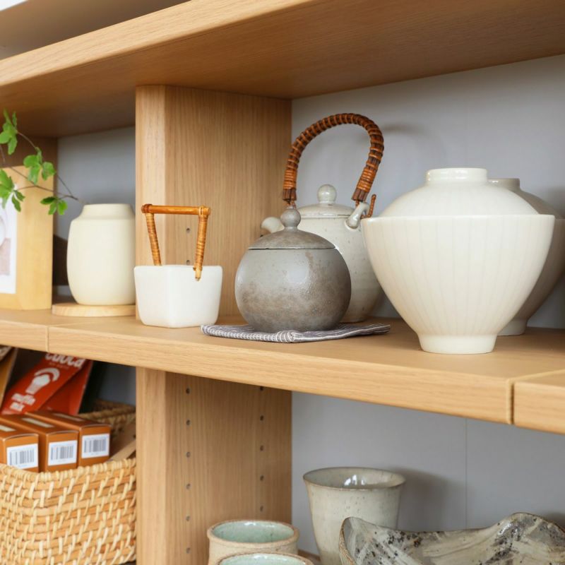 [見せる収納を楽しむオープンタイプ]ダイニング・キッチン雑貨を飾りながら収納できるオープンタイプ。見せる収納を楽しみたい方におすすめです。