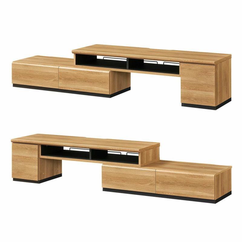 [組立時に左右を選択できます]上台をスライドさせる向きは、組み立ての時に左右どちらかを選択して組み立てることができます。※画像はNA色