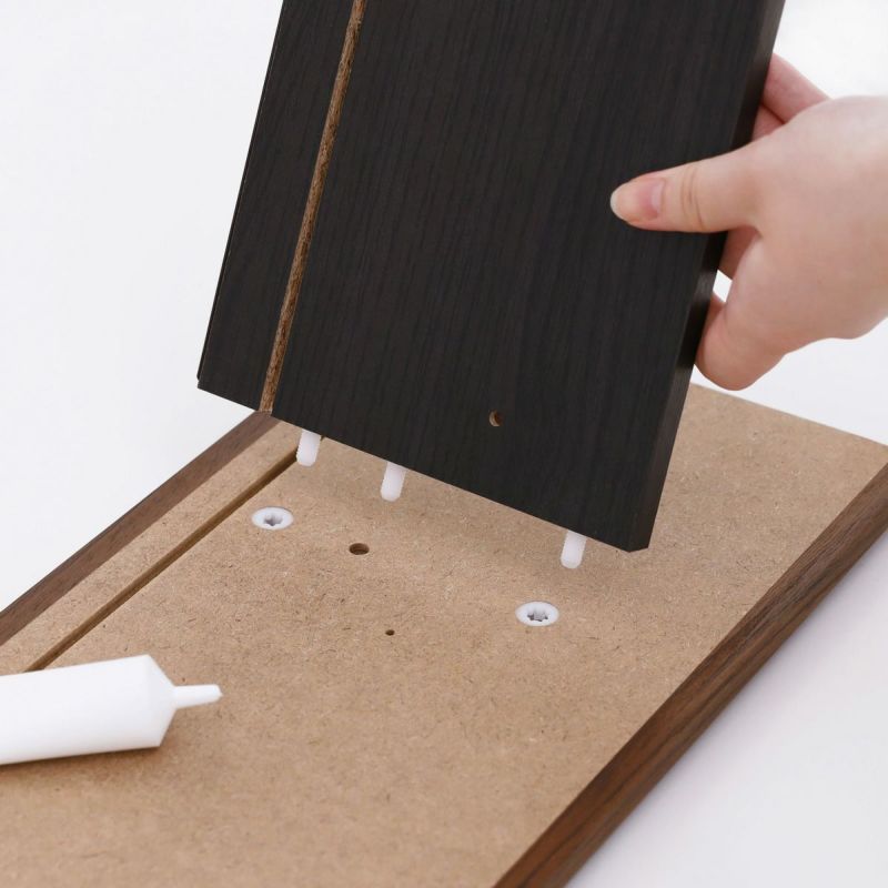 [引き出しの組立簡単「フクイック」]あらかじめ取り付けてある部品に接着剤をつけてはめるだけの引き出し組立簡単部品「フクイック」を使用しています。※特許取得済み・商標登録済み※画像はイメージです