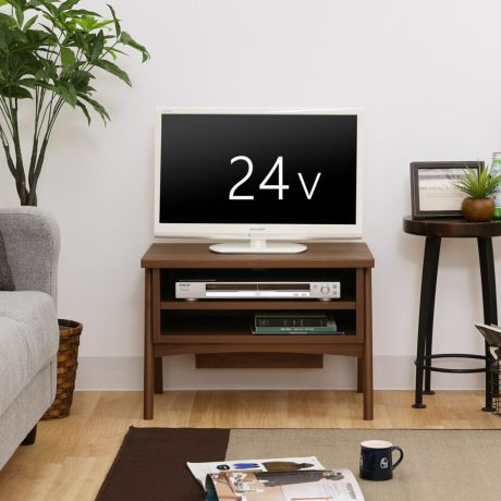 テレビ台 幅61cm 高さ42cm ダークブラウン 24V型対応 TVボード