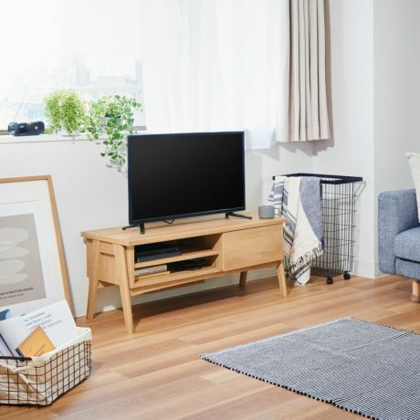 テレビ台 幅101cm 高さ42cm ナチュラルブラウン 43V型対応 TVボード ローボード フェルボワ FBW-4010HNA
