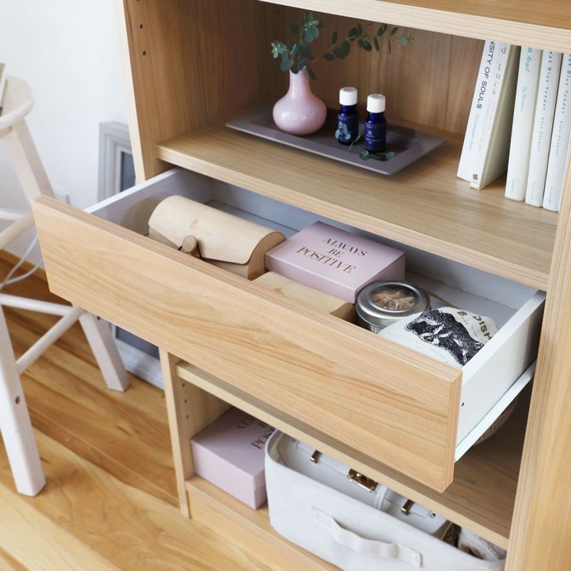 [小物の収納に便利な引き出し]引き出し1杯付き。細かなリビング小物は引き出しに入れれば、すっきり収納できます。