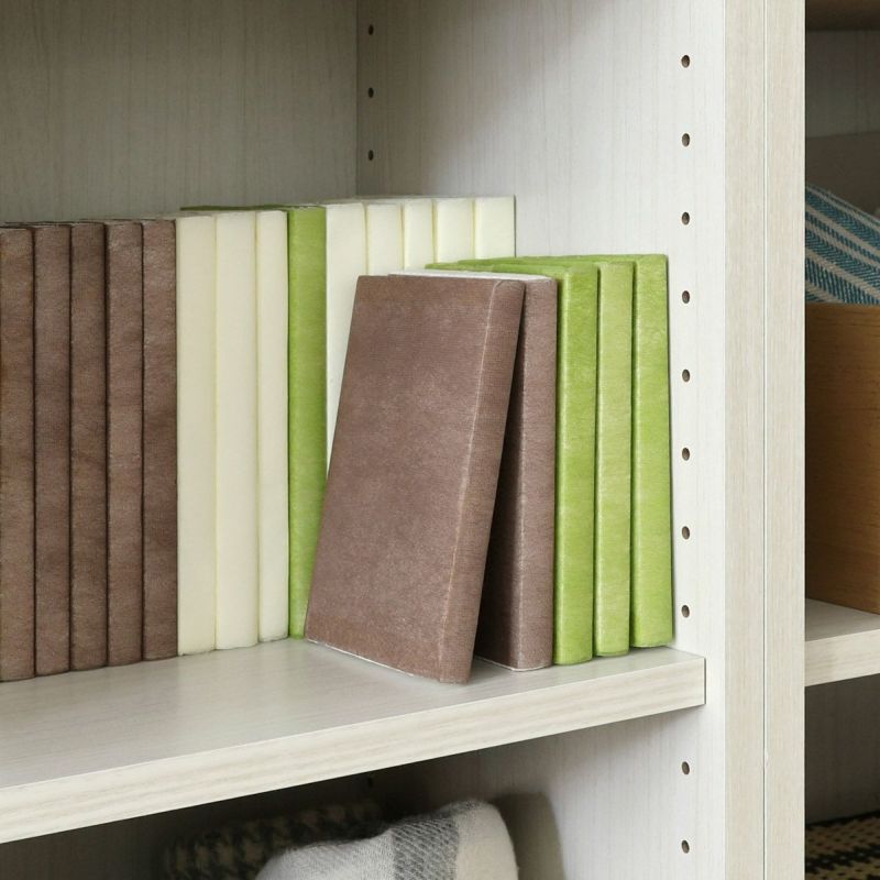 [文庫本を前後に並べて収納できます]棚の内寸奥行26.4cmで、文庫本やコミック（新書判）を前後に並べて収納できます。※耐荷重内でご使用ください