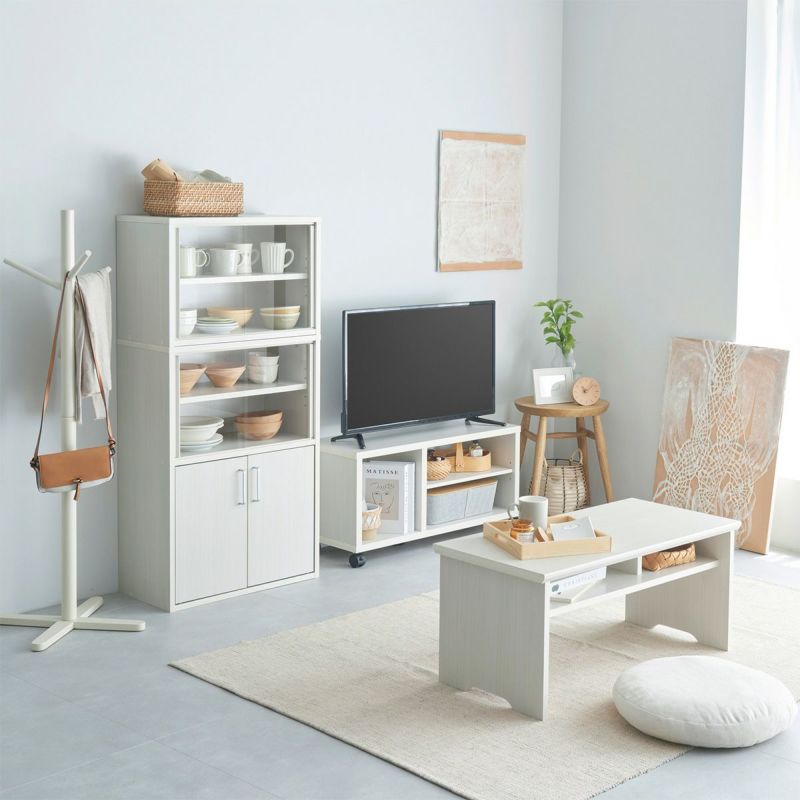 [シリーズで揃えることができます]フルニコはリビングやキッチン収納も充実。シリーズで揃えて統一感のある収納スペースをつくることができます。