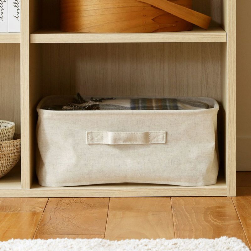 [収納ボックスですっきり収納]カラーボックスサイズの収納ボックスが入るサイズです。収納ボックスを使えば細かい物もすっきり収納できます。