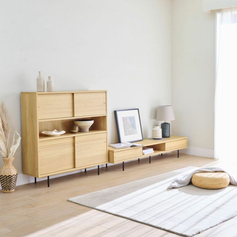 [「ジャパンディ」スタイル]日本の伝統的な「和の要素」と「北欧の居心地の良さ」を組み合わせたインテリアスタイル。和の印象を感じる家具を洋の空間に取り入れて、心から安らげる空間を演出します。