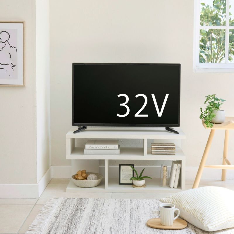 [32V型までのテレビ対応]32V型までのテレビが置ける幅78.2cmのテレビ台です。※お使いのテレビのサイズ・重量を必ずお確かめください。