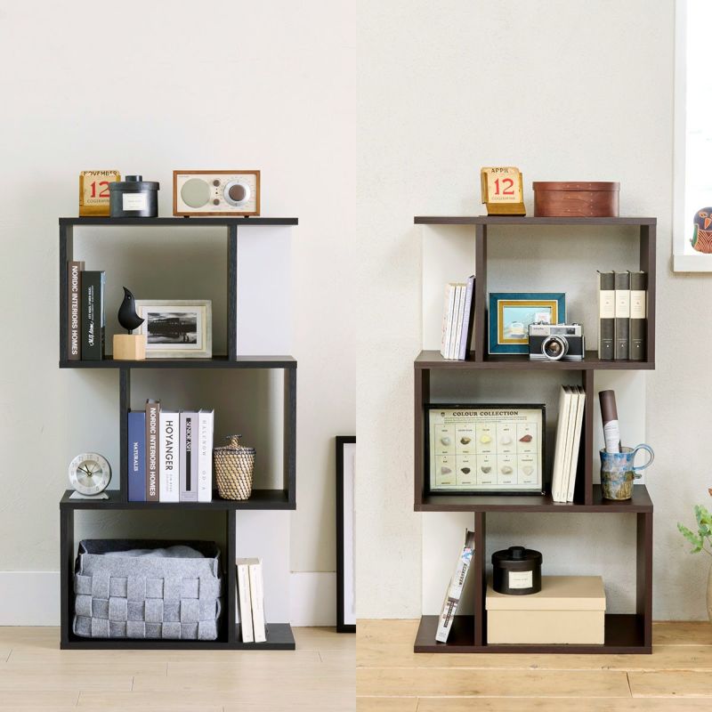 [左右の向きも選べる]上下反転して使えるので、使い勝手やレイアウトに合わせて左右の向きを選べます。※画像右はDK色