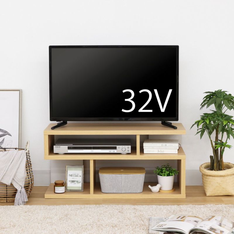[32V型までのテレビ対応]32V型までのテレビが置ける幅78.2cmのテレビ台です。※お使いのテレビのサイズ・重量を必ずお確かめください。