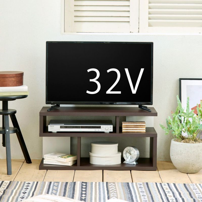 [32V型までのテレビ対応]32V型までのテレビが置ける幅78.2cmのテレビ台です。※お使いのテレビのサイズ・重量を必ずお確かめください。