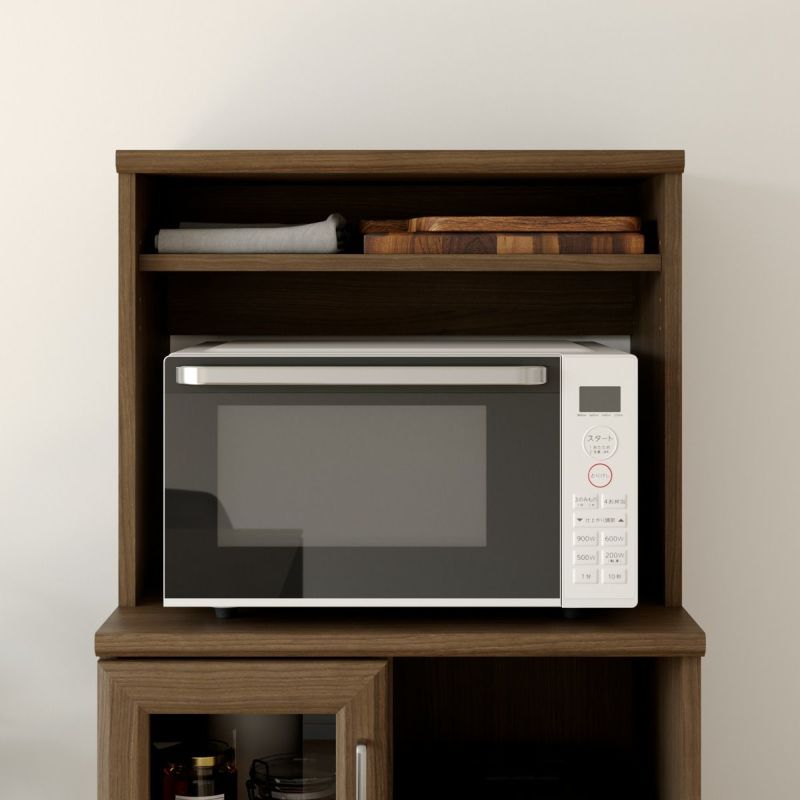 [単機能電子レンジが置けます]レンジ置き場は耐荷重20kg。内寸幅54.7cmで、単機能電子レンジが設置できます。※電気製品の説明書の設置方法をご確認の上ご使用ください