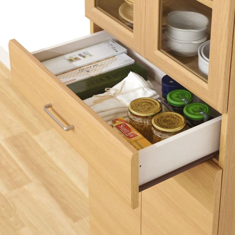 [小物の収納に便利な引き出し]カトラリーやキッチン小物の収納に便利な引き出し付きです。