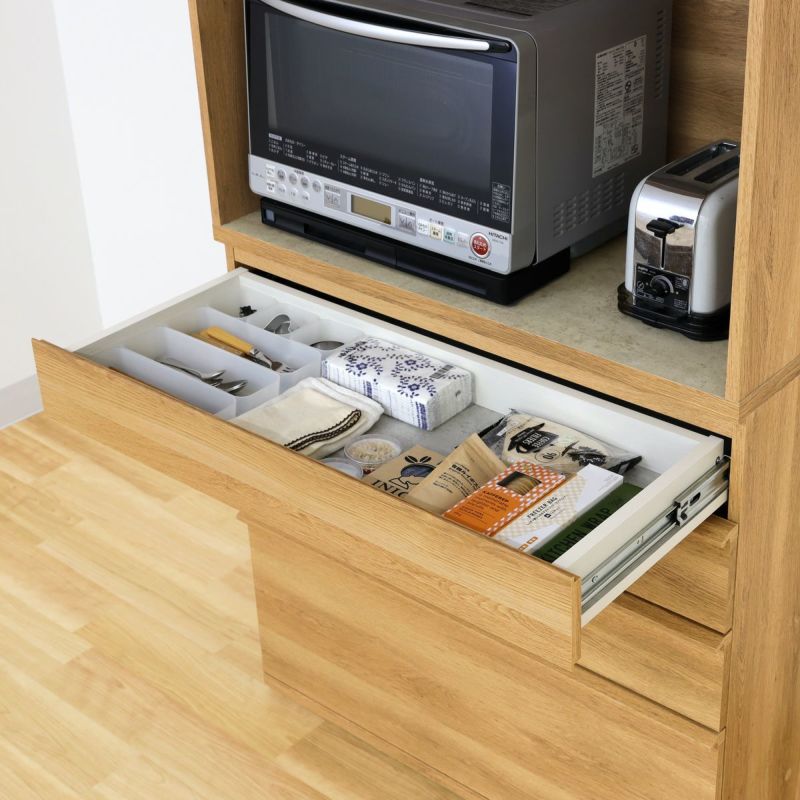 [作業台を反転させると引き出しに]「作業台よりも収納を増やしたい！」「組み合わせたときに作業台は2つもいらない！」という方は引き出しとしても使えます。