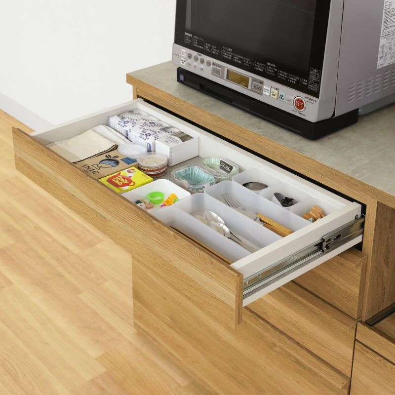 [作業台を反転させると引き出しに]「作業台よりも収納を増やしたい！」「組み合わせたときに作業台は2つもいらない！」という方は引き出しとしても使えます。