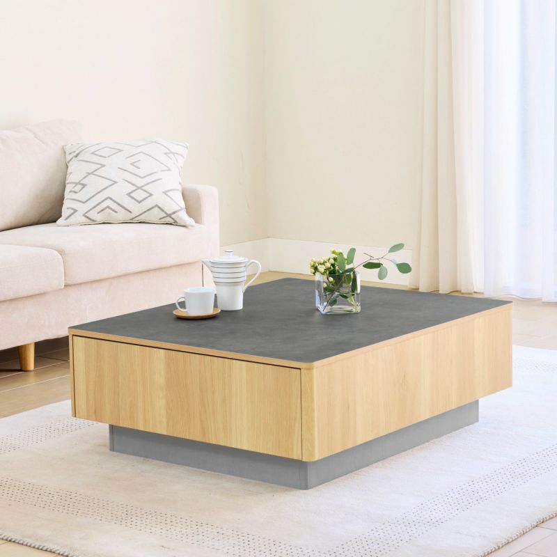 [こころほどける、北欧のくつろぎ]北欧モダンスタイルのテーブル。シンプルさと機能性、やわらかい色合いが心落ち着く空間をつくります。