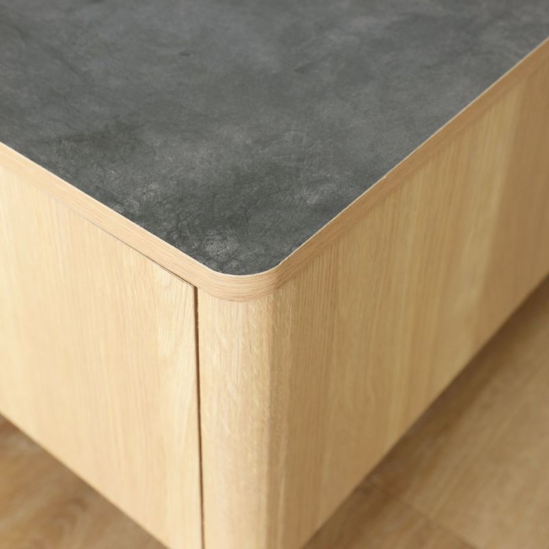 [丸みのあるデザイン]角は丸みをつけて優しい印象に。北欧のやわらかく落ち着いた雰囲気を演出します。