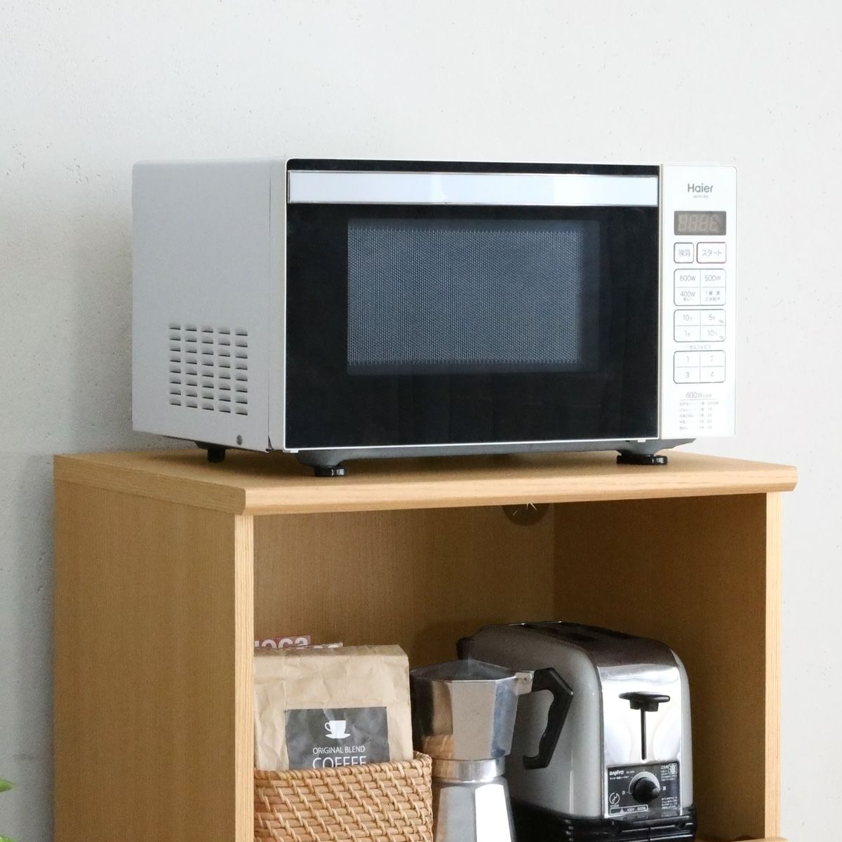 単機能電子レンジが置けます